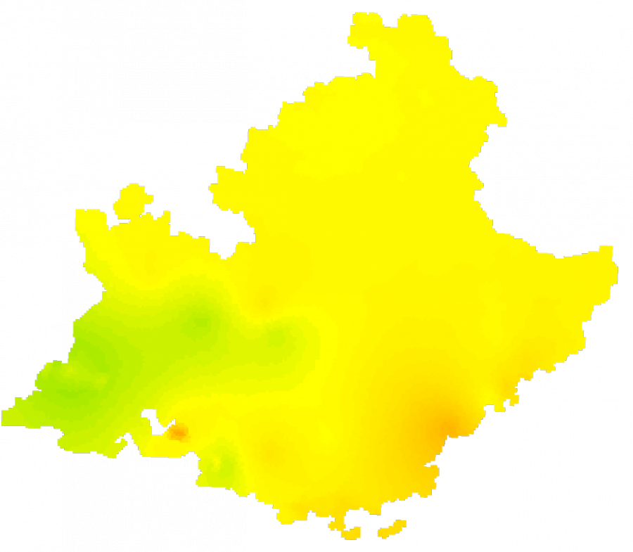 carte multipolluants en région en 2019
