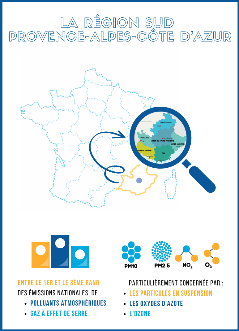 La région sud provence-alpes-côte d'azur pollution