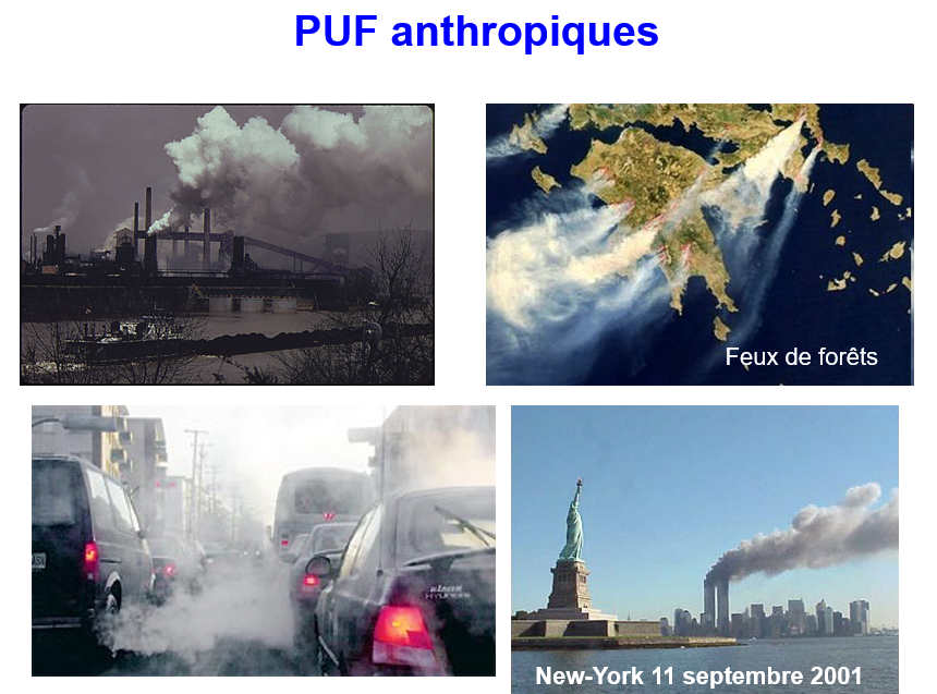 sources anthropiques des PUF
