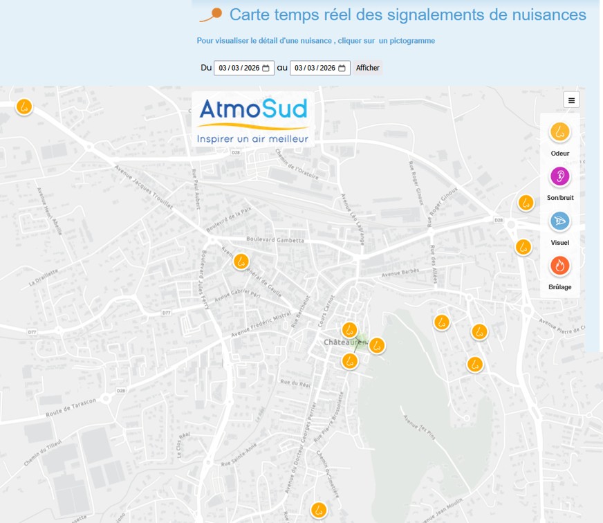 Odeurs Chateaurenard 3 mars 2026