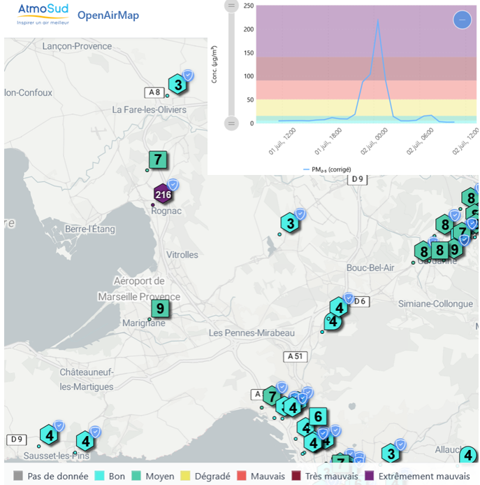 reseau capteur citoyen en PM2.5