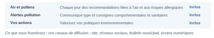 Service pour informer les citoyens
