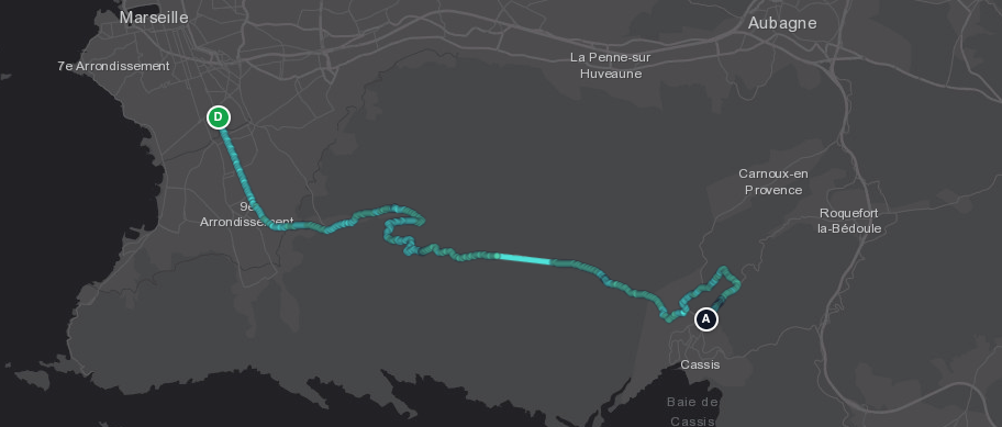 la qualité de l'air sur Marseille-Cassis