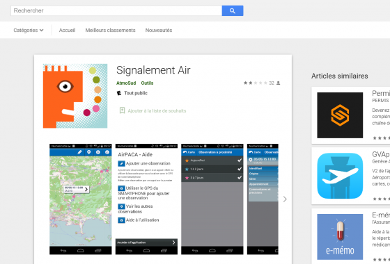 Signalement Air (Android)