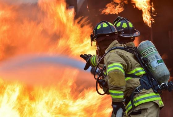 Pompiers en action