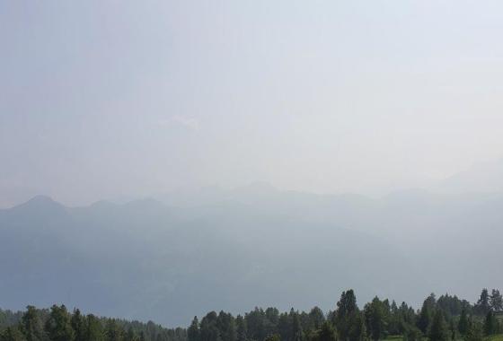 Fumée des incendies au Canada (Briançon)