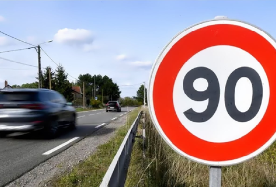 Panneau vitesse 90km/h - Source : Département 13