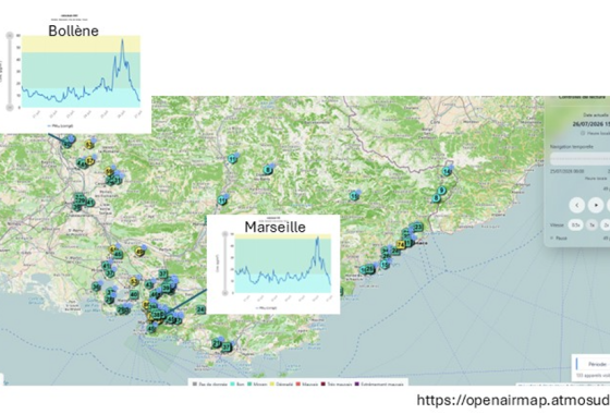 Feux de forêt :  Var, Hautes-Alpes, Gironde, Espagne... la qualité de l'air impactée en région Sud