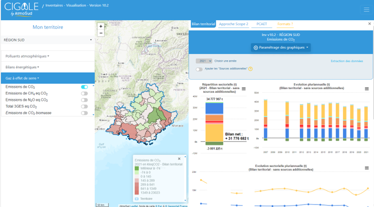 cigale : utilisation des sols