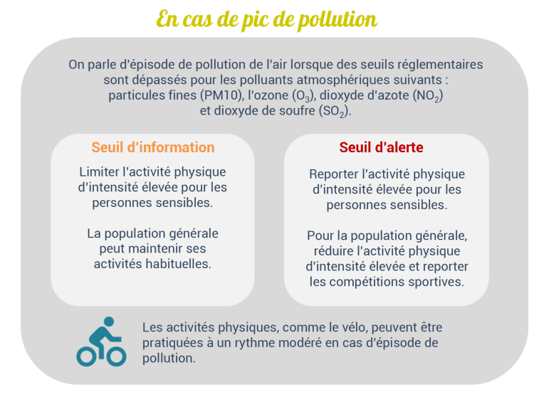 recommandations en cas de pic de pollution
