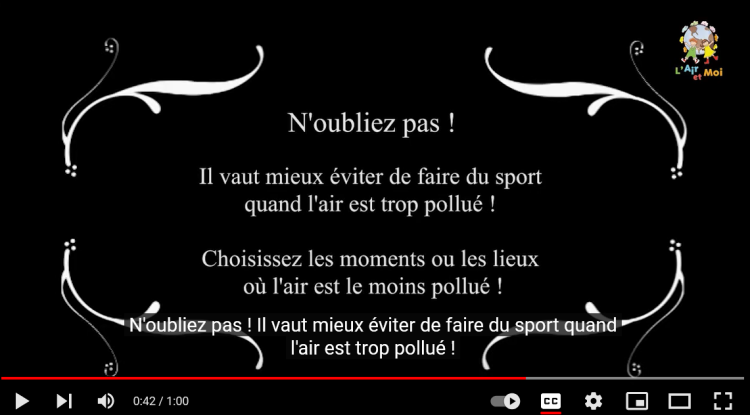 image vidéo l'air et moi : quantité air respiré