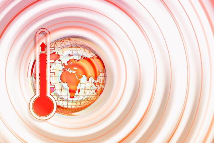 Augmentation de la température terrestre suite au changement climatique et l'augmentation des GES