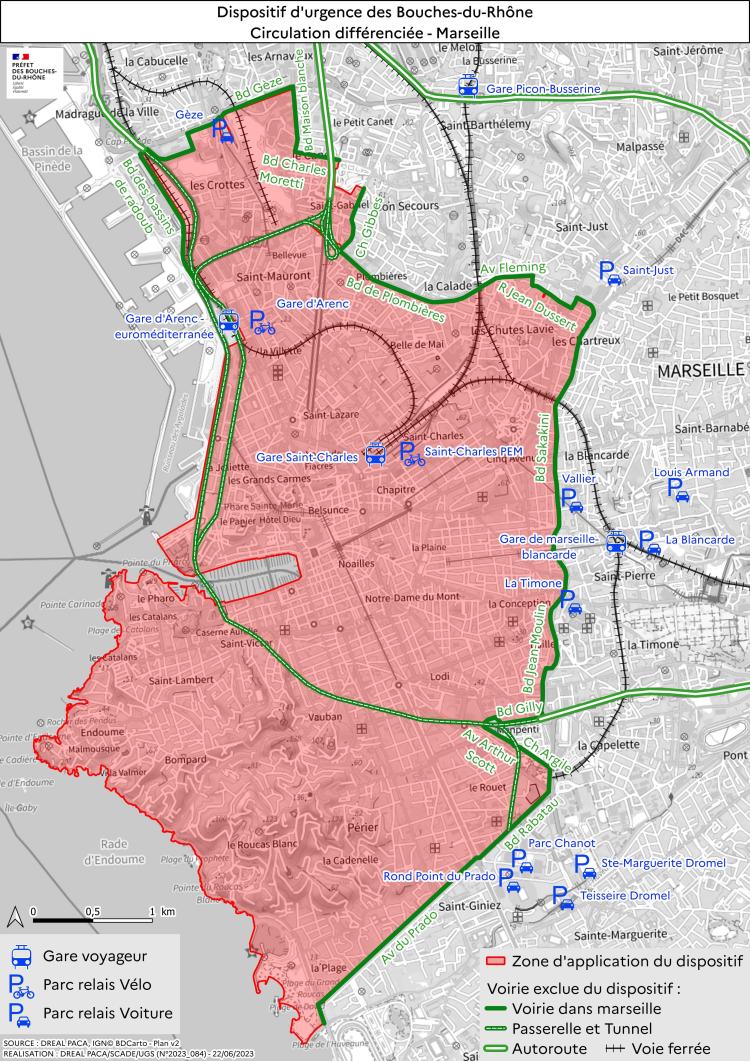 Circulation différentiée Marseille