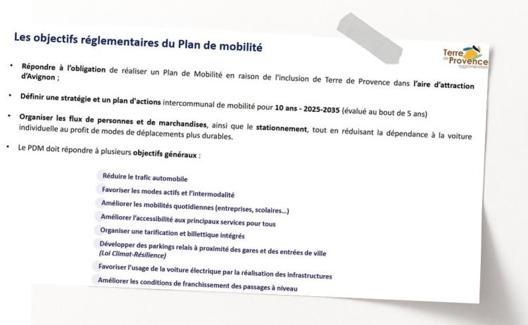 objectifs réglementaire du PDM