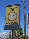 Panneau d'affichage de la qualité de l'air