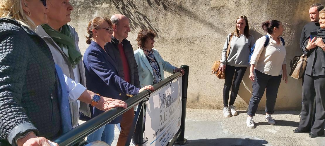 inauguration d'une rue scolaire à Aix-en-Provence