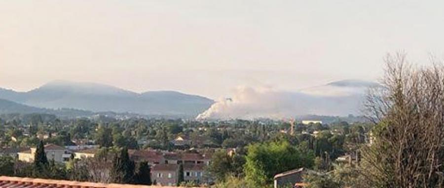 Incendie à La Crau dans le Var