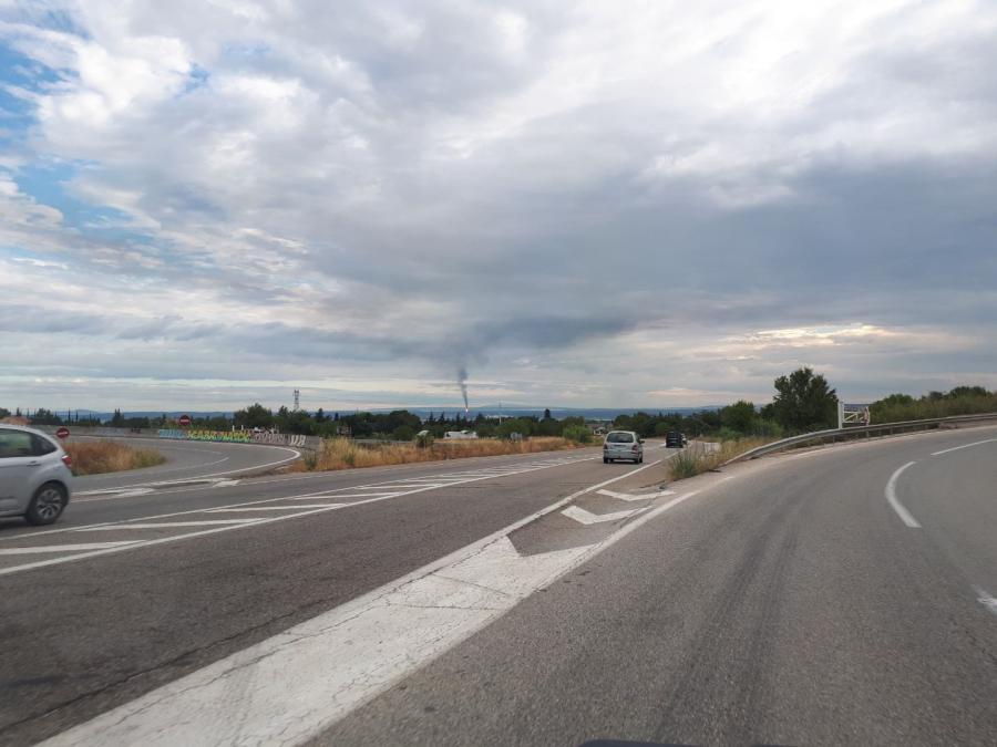 Route près de l'Etang de Berre