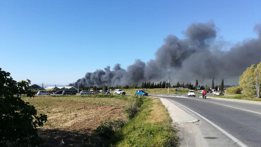 incendie à Chateauneuf-les-Martigues