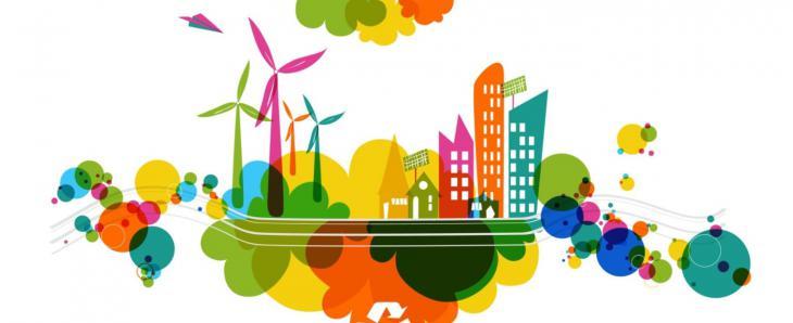design graphique de ville durable