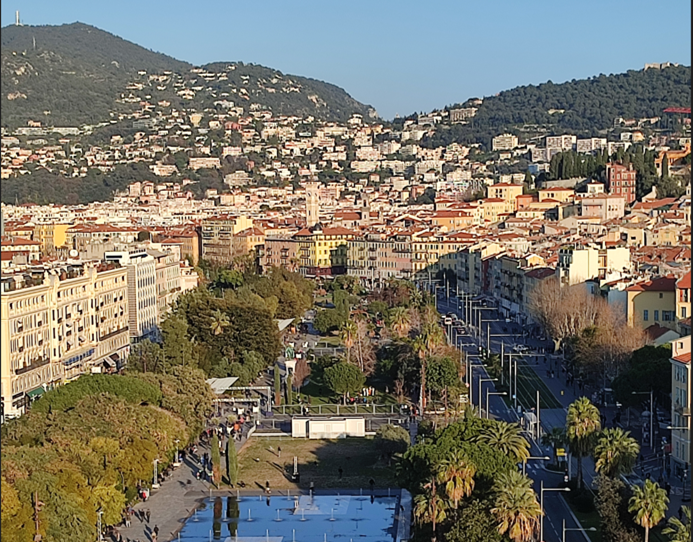 centre-ville et collines de Nice 