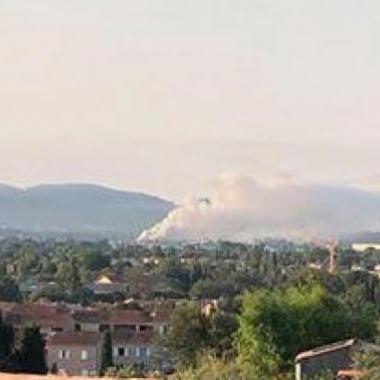 Incendie à La Crau (Var)