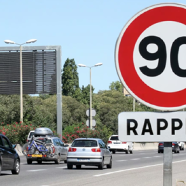Panneau vitesse 90 km/h